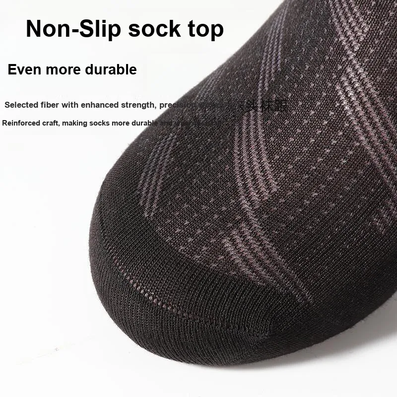 SEPTWOLVES Mid Calf Socks Men's 5 Pack Gift Box Set+Shopping Bag-5
