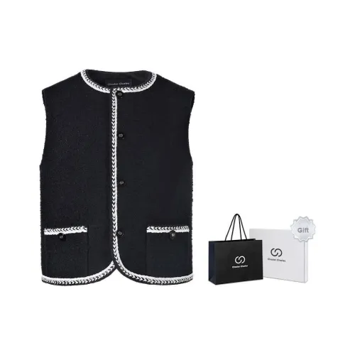 Chester Charles Жилет Женские Черный