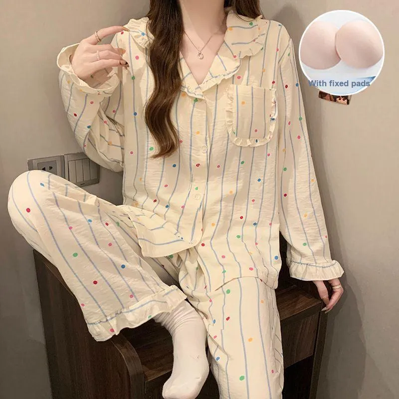 Ta Yan Pajama Set Women's Apricot-5