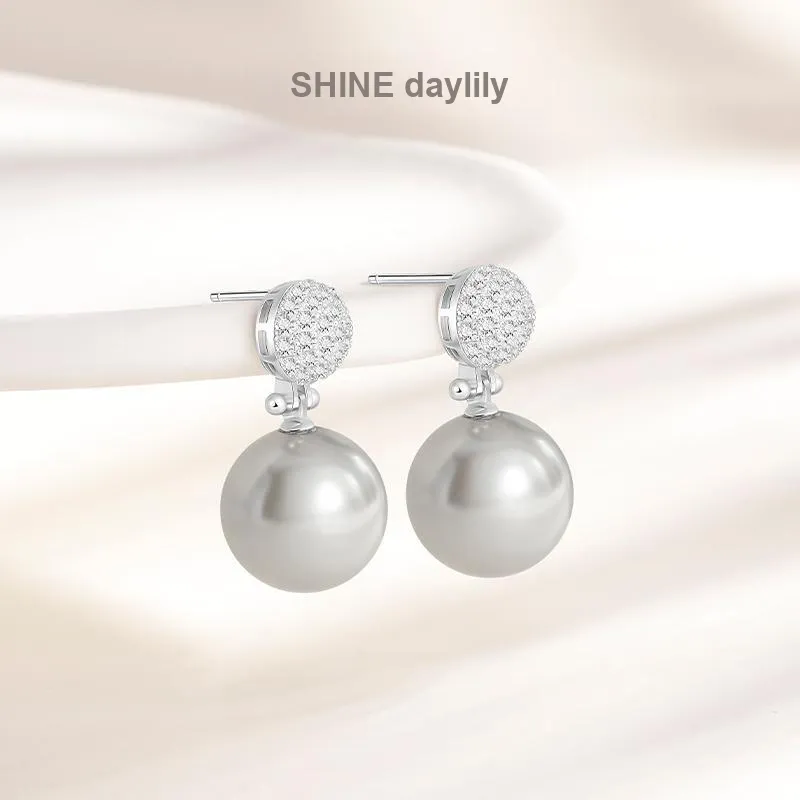 SHINE S925 Silver Earrings Women's-1