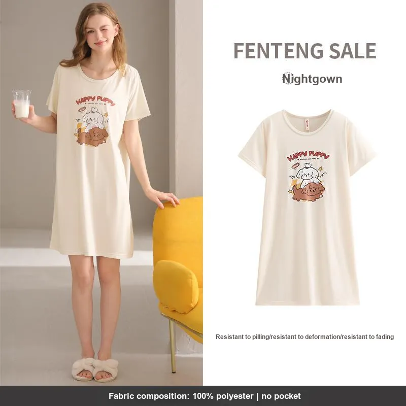 FENTENG Women's Nightgowns-4