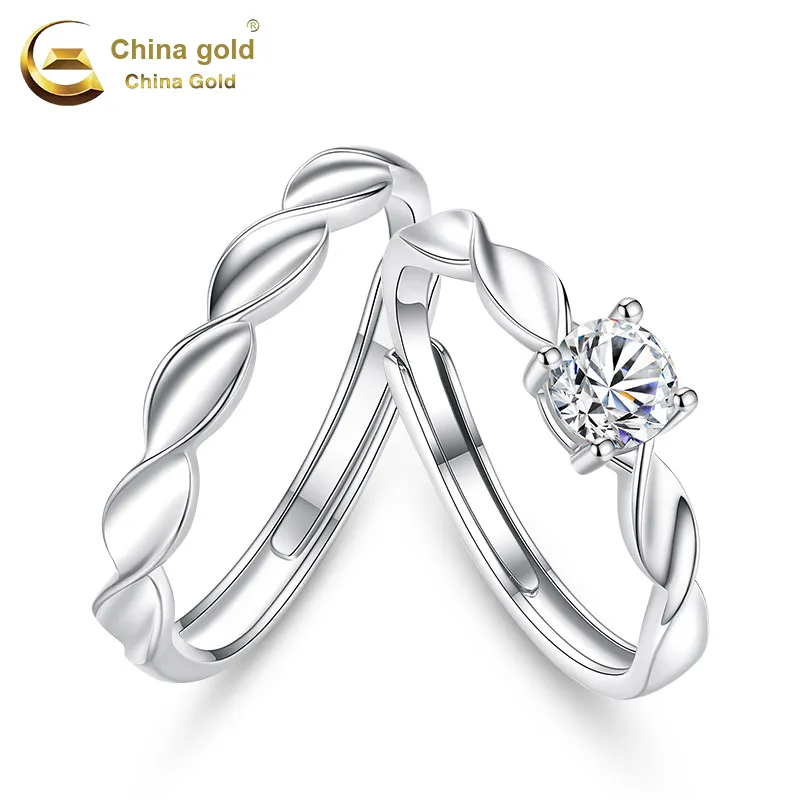 CHINA GOLD Natural Topaz Rings Unisex-5