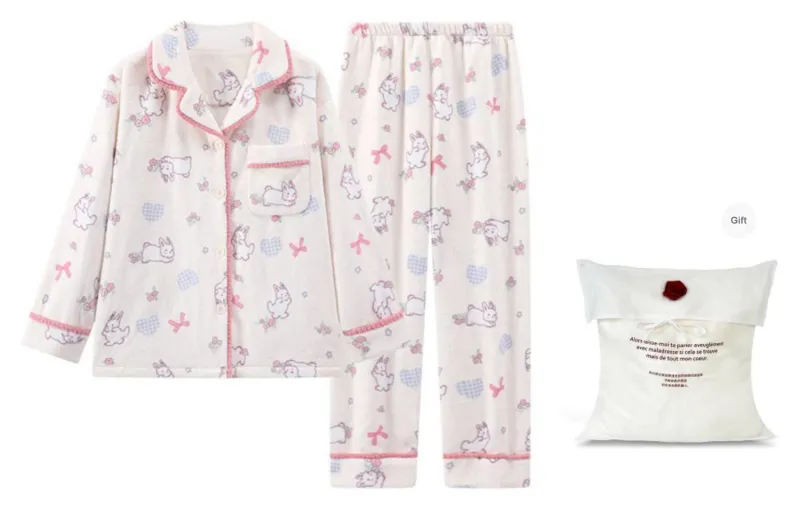 WANANNI Pajama Set Women's Apricot-5