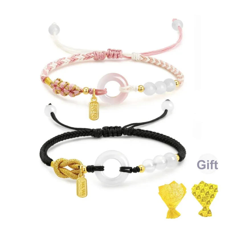 Central Fashion Natural Chalcedony Jade Bracelets Unisex-10