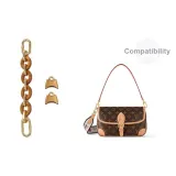 [Trumpets 2-Piece Set]Brown Acrylic Extender Chain+Abrasion-Resistant Buckle (H-Line)