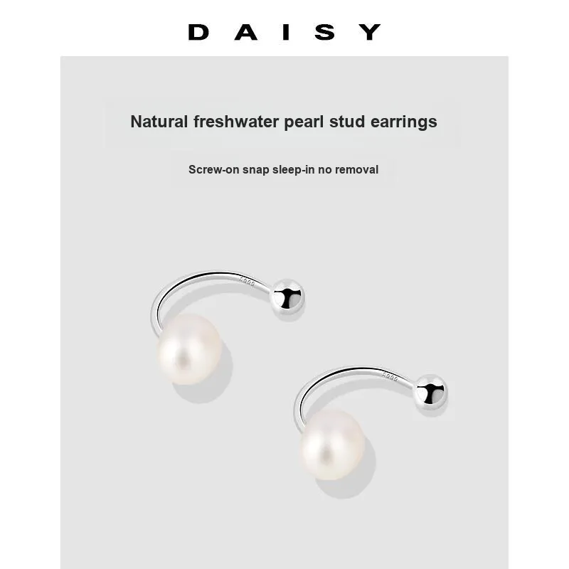 Daisy Dream 999 Fine Silver Stud Earrings Women's-4