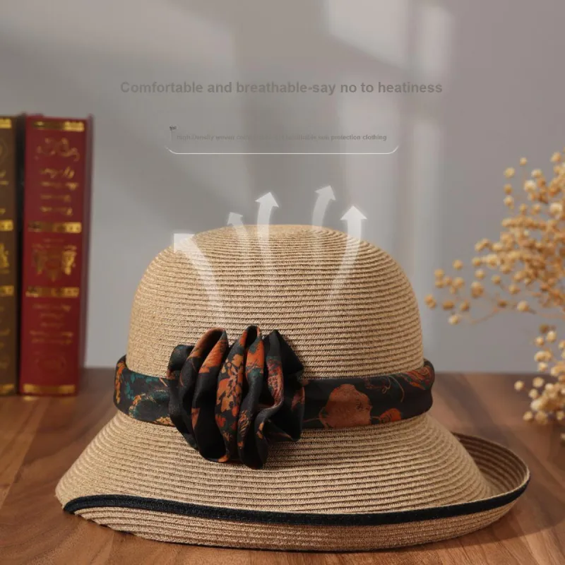 Red Bean Polyester Bucket Hats Women's-1