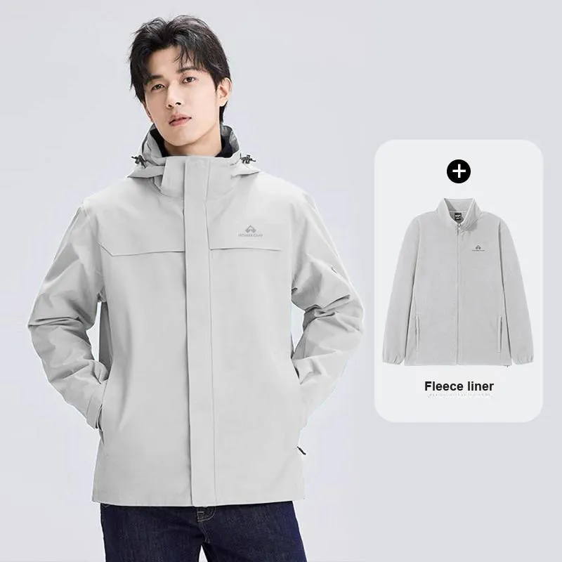 PIONEER CAMP Water-Resistant Windproof Breathable Wear-Resistant Warm Water-Repellent Windbreaker Jacket Unisex-80