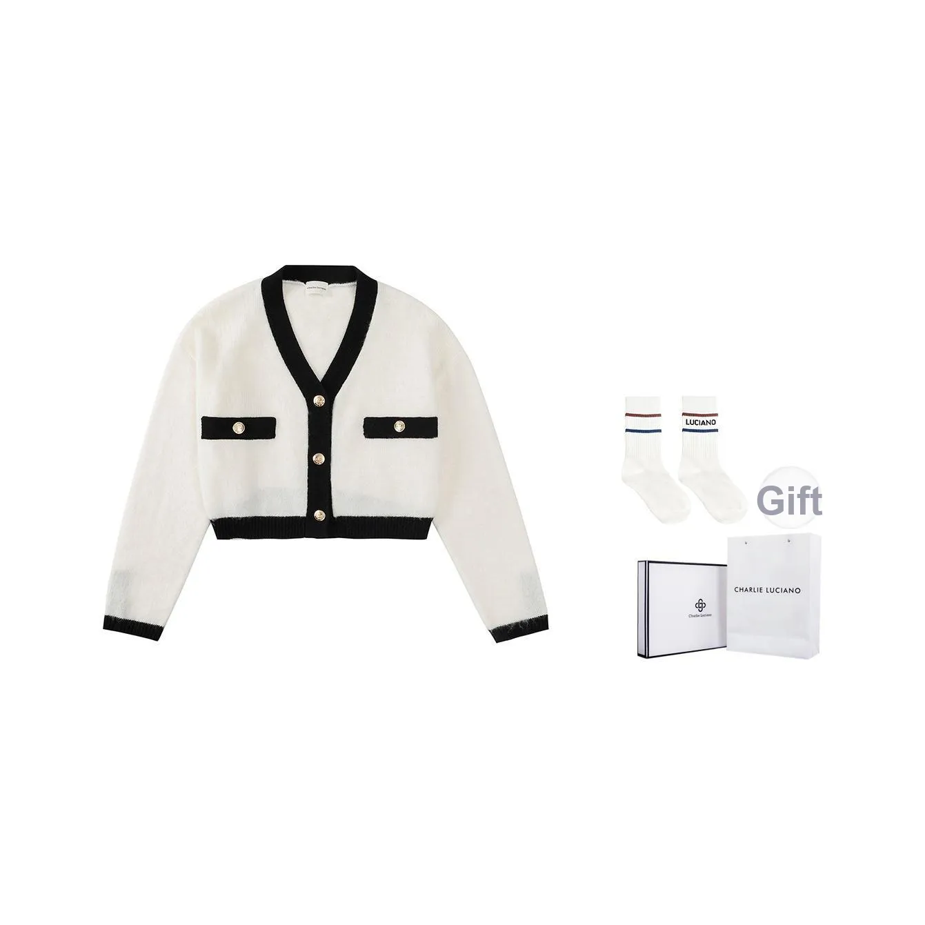 Charlie Luciano Трикотаж Женские Белые