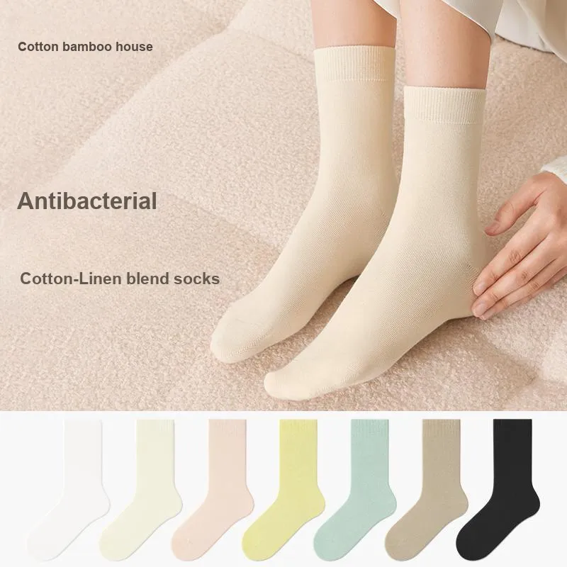 B&C.Room Mid Calf Socks Women's 5 Pack-2