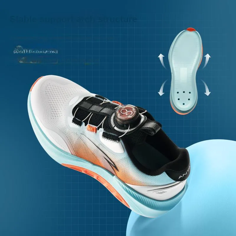 Antakids Arch Breathable Lightweight Cushioning Support Low Top Kids' Running Shoes Unisex-38