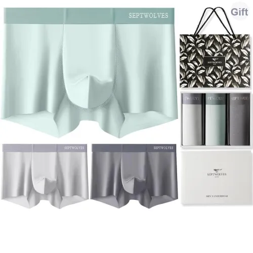SEPTWOLVES Нижнее белье Подарочная коробка Мужской 3 упаковки + Сумка для покупок