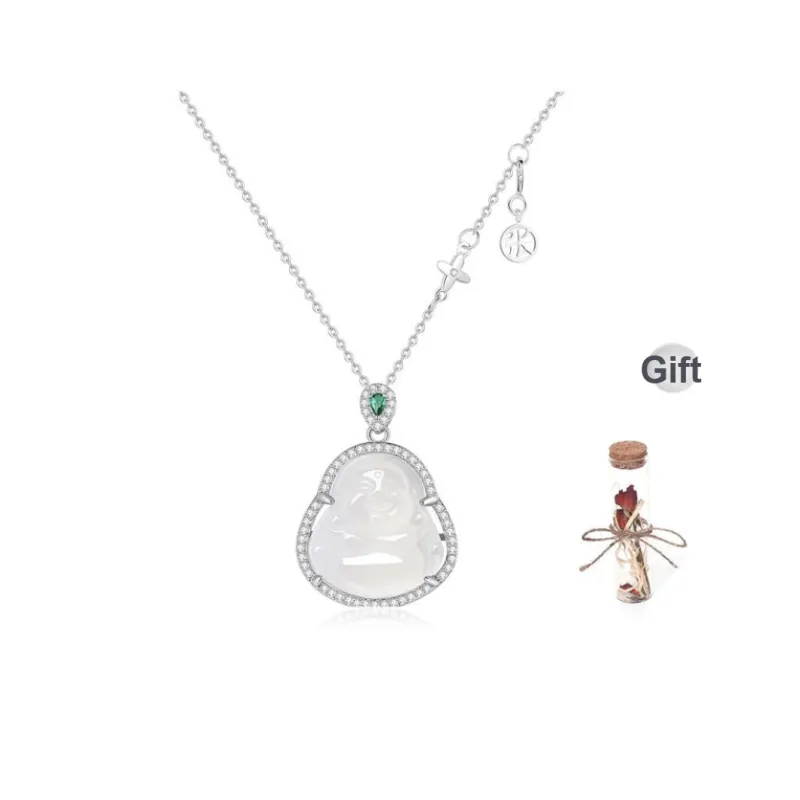 MINTLEAF Chalcedony Jade Necklaces Women's-2
