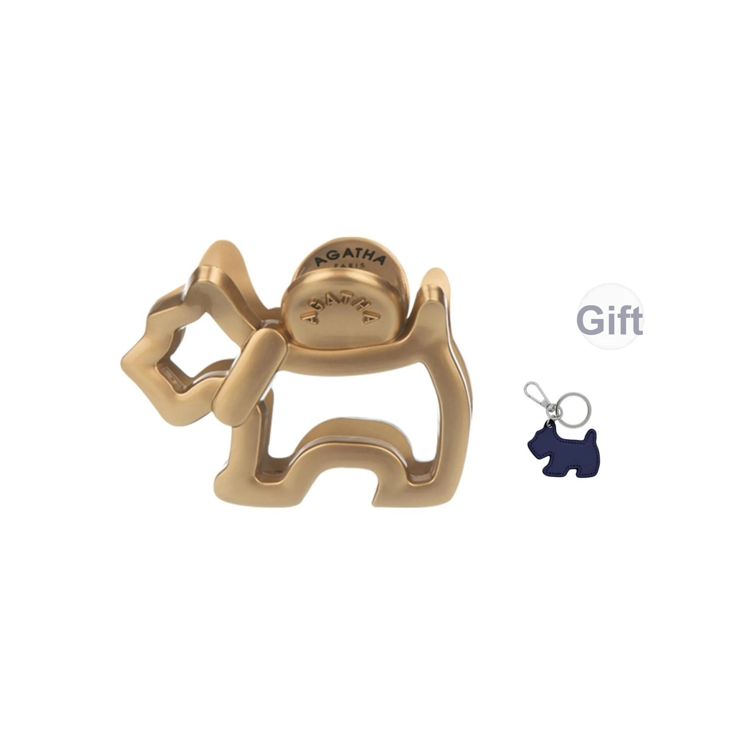 Agatha Смола Металл Заколка для волос Заколка-краб Женская