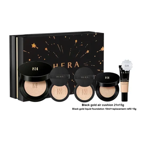 Hera Черный Золотой BB Кремовый Матовый Тональная Основа Воздушные Подушки