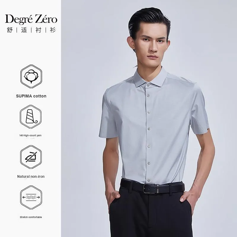 DEGRE ZERO Shirts Men Mist Gray-2