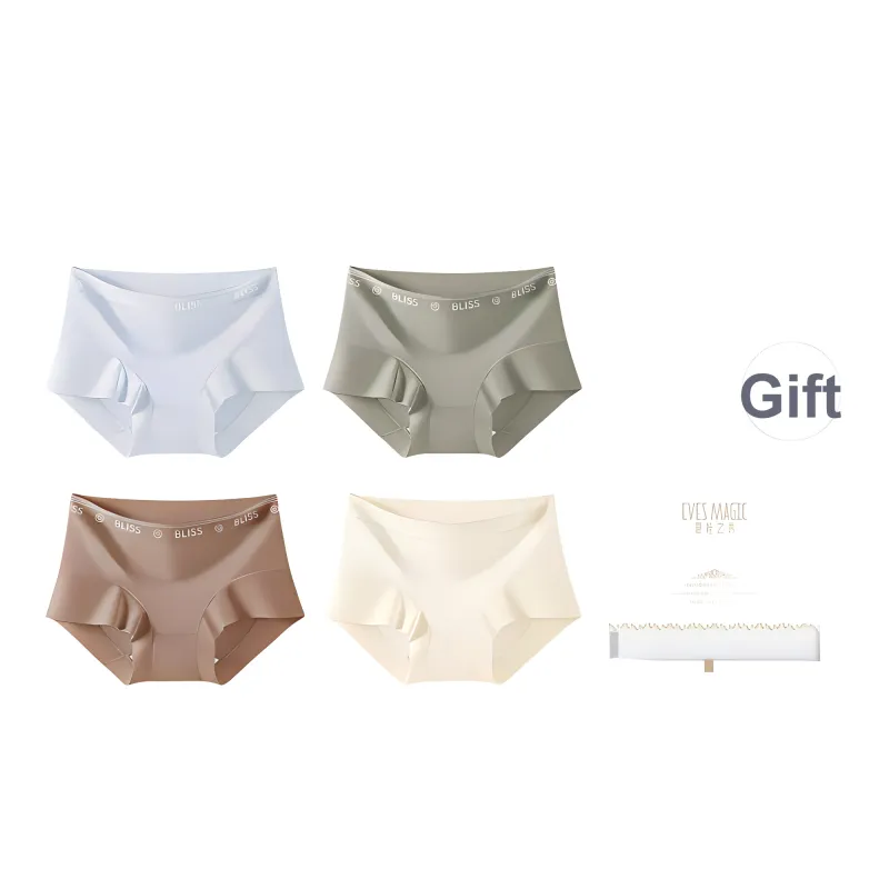 XIA.WA.ZHI.XIU Underpants Women's Shopping Bag 4 Pack-0