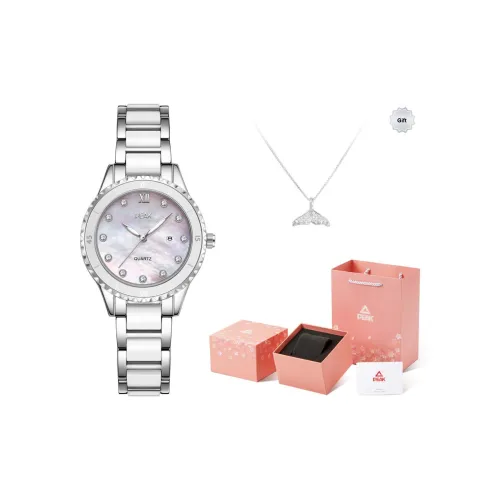 PEAK Кварцевый механизм нержавеющая сталь ремешок для часов женские жемчужная раковина цвет циферблата часов