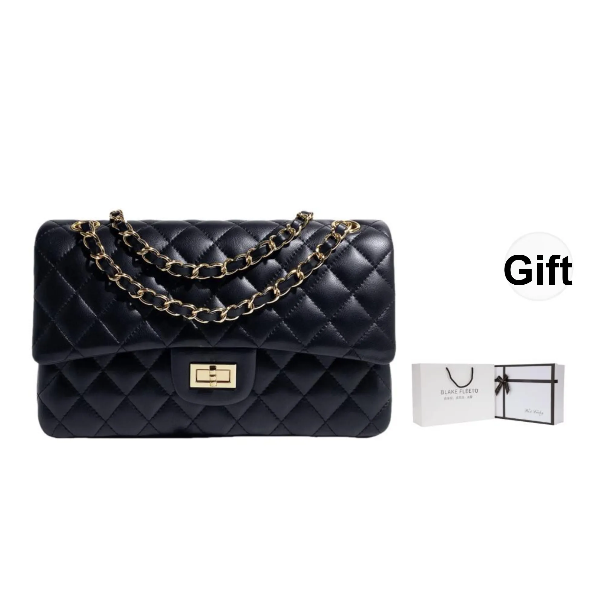 BLAKE FLEETO Cow Leather Shoulder Bag Regular Women's Multicolor