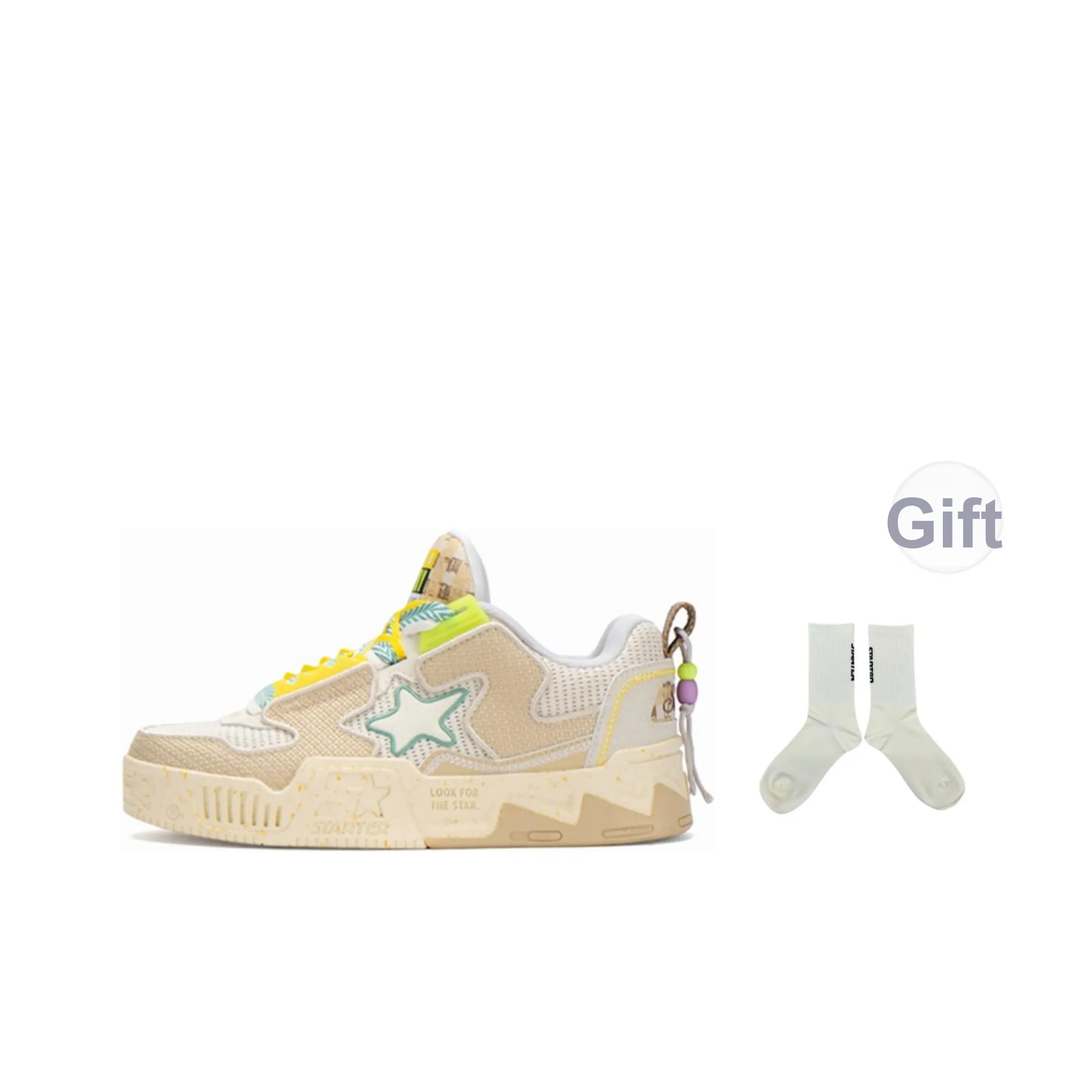 STARTER Vol 90s Low Топ Скейтборд Кроссовки Унисекс Солнечно-Желтый