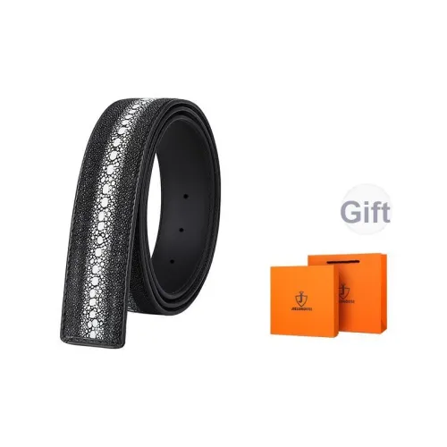 Jaylen Oos Совместимо с Smooth Clasp Автоматическая Застежка Кожа Galuchat Без Головы Ремень Мужской