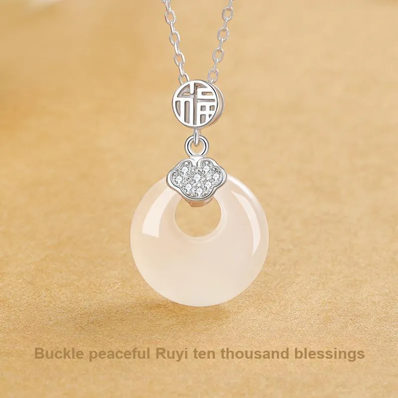 Central Fashion Chalcedony Necklaces Women's-1
