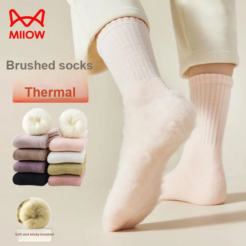 MIIOW Mid Calf Socks Women's Combo Set-3