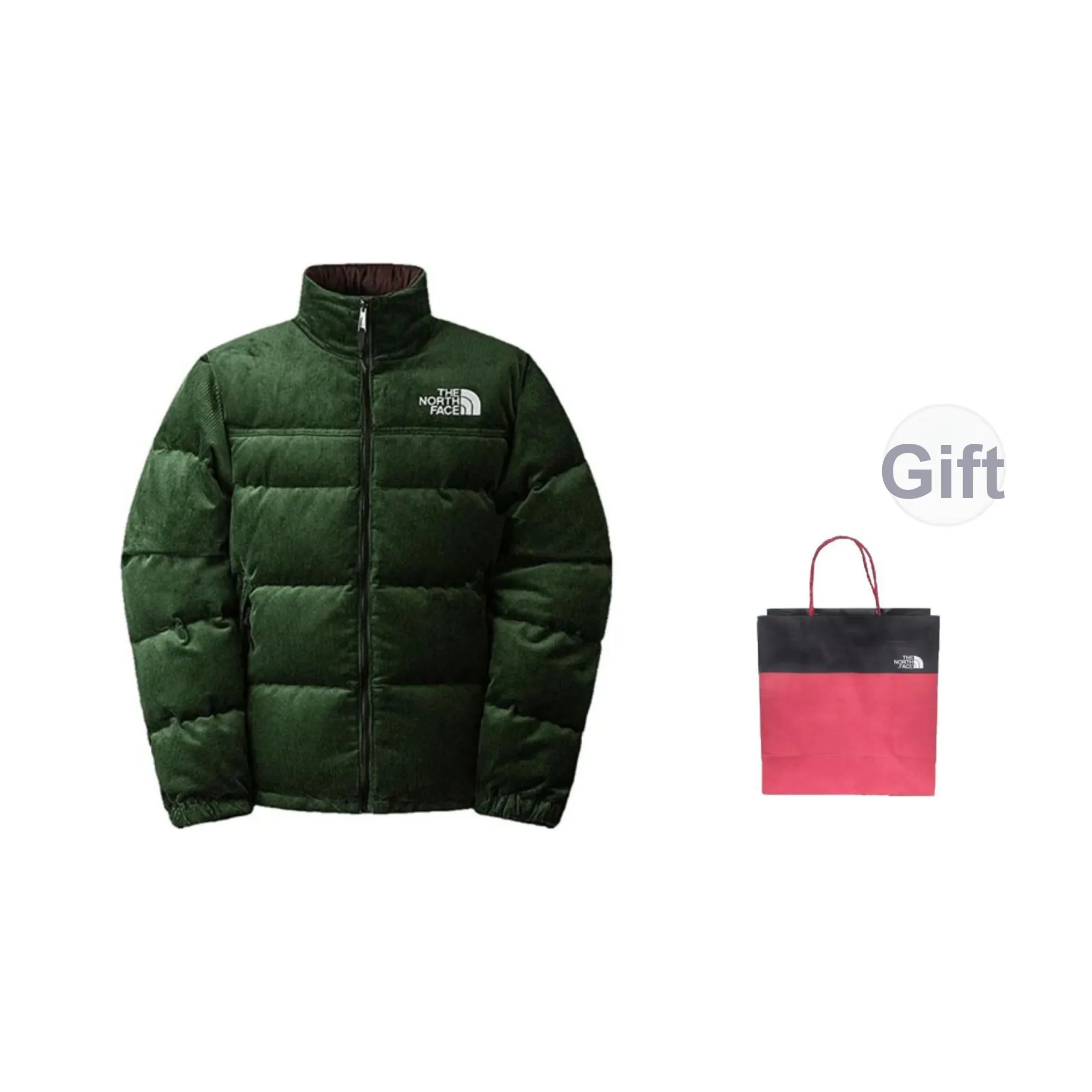 THE NORTH FACE 1992 Collection Down Jackets Men Green Shopping Bag Included