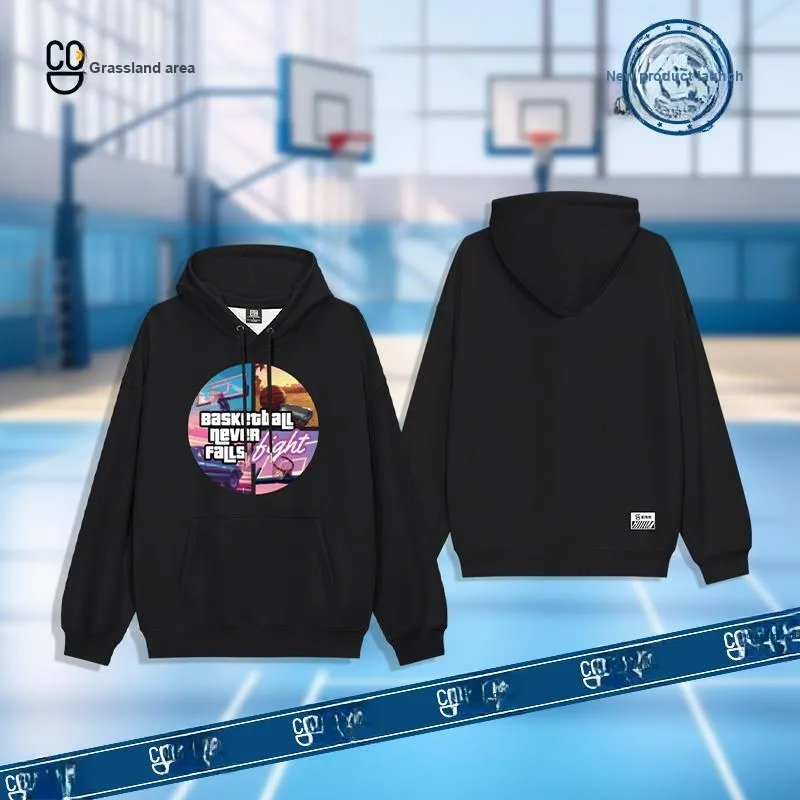 TENGXUNSHIPINCAOCHANGDI Hoodie Unisex Black-5