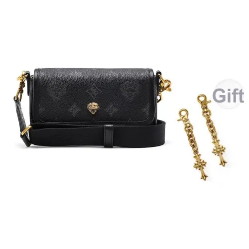 Ed Hardy Classic Series Сумка через плечо из ПВХ Сумка на плечо Мужская Черная