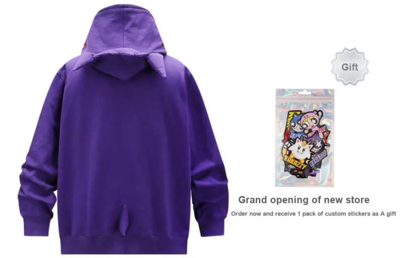 KAKAZZY Sweatshirt Unisex Purple-4