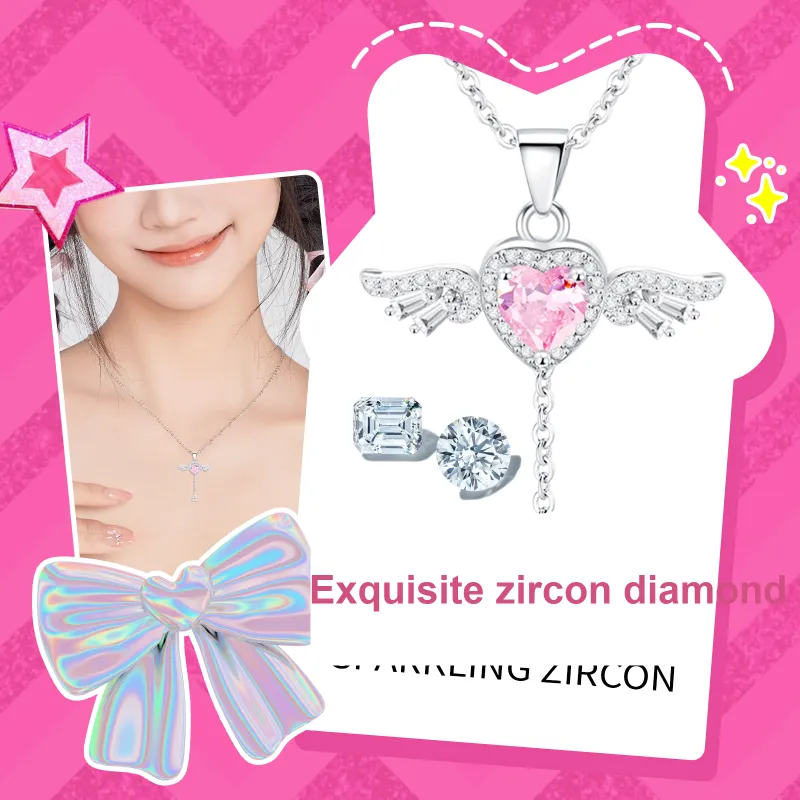 Barbie Synthetic Cubic Zirconia Necklaces Unisex-5