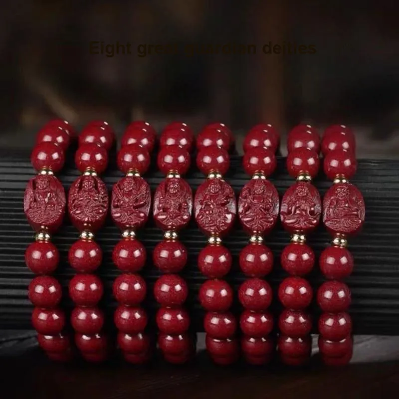 LOVING Cinnabar Jade Bracelets Women's-9