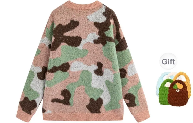 Madgood Sweater Unisex Pink Card Camouflage-8