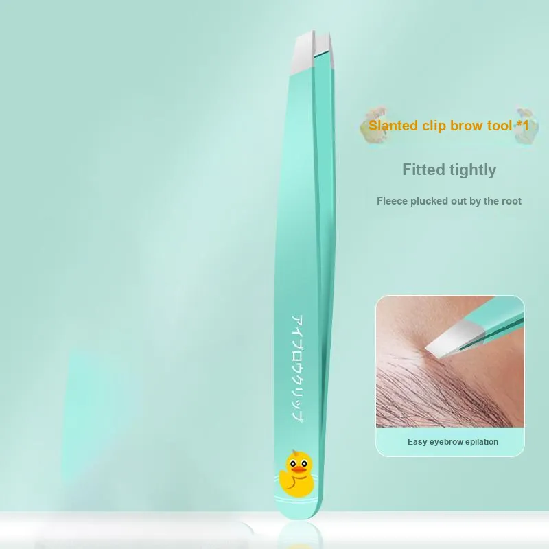 XIAOTIANLAI German High Precision Tweezers Beauty Tool 4 Pcs+Storage Leather Case-4