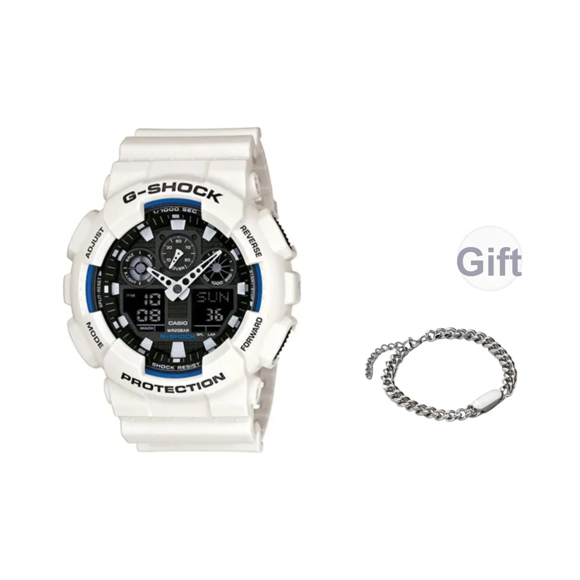 Часы SHOCK Кварц Механизм Мужские часы Черный циферблат