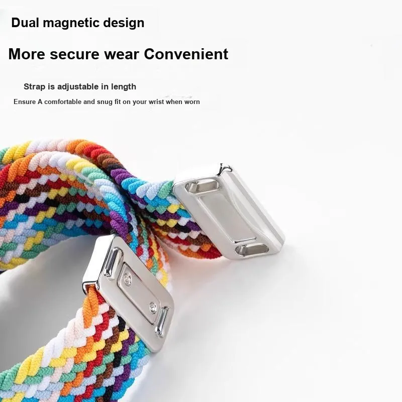 CHUANGYIDA Watch Bands Magnetic Nylon Woven Fashion Quick Release Accessories Unisex-7