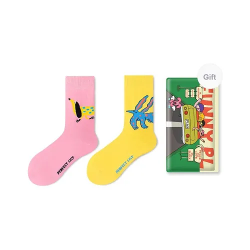 PL Носки Crew Унисекс Сумка для покупок 2 упаковки Смешанные цвета