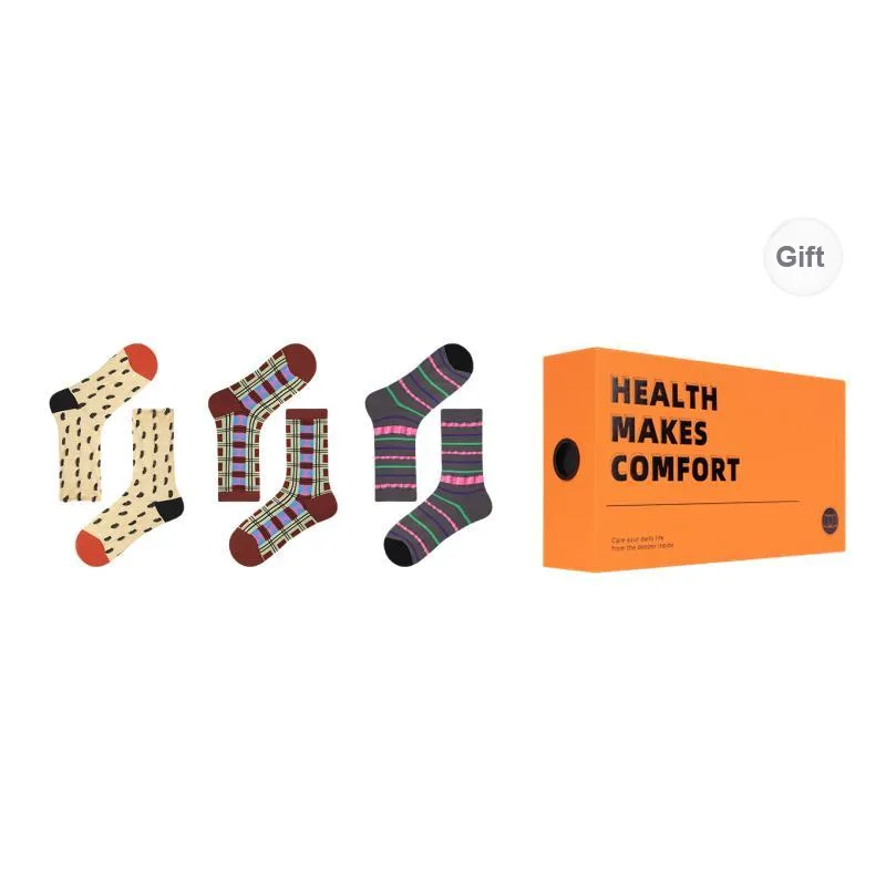 Vine Color Mid Calf Socks Women's 3 Pack-0