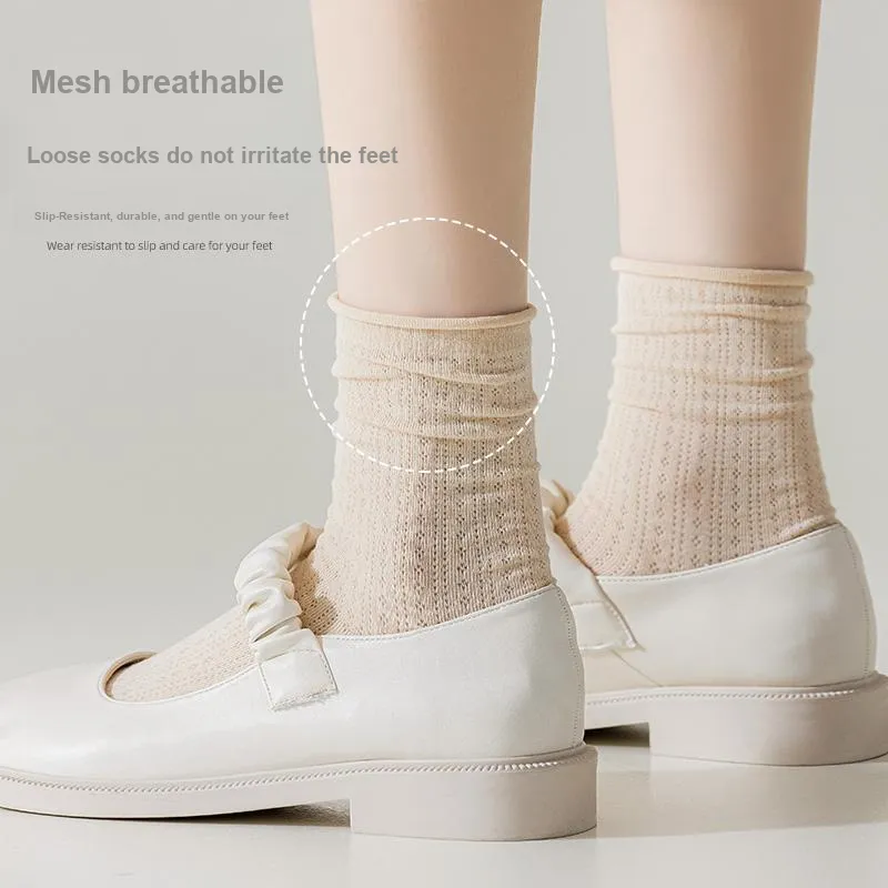 Lan Miao Mid Calf Socks Women's 5 Pack-3