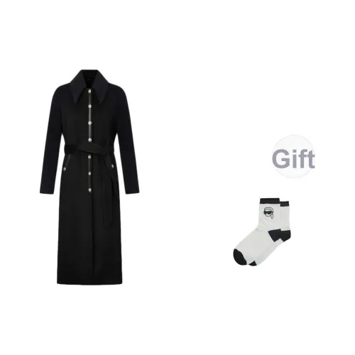 Пальто KARL LAGERFELD Женское Черное