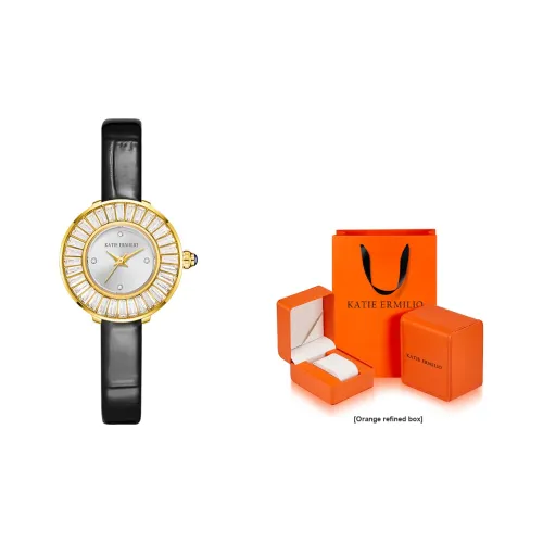 Katie Ermilio Кварцевый механизм серебристый циферблат женские часы