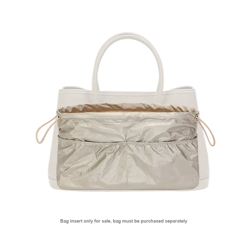Tide DuPont Paper Garden Party 30 Interior Pocket Storage Super-Light Built-in Lining Bag Accessory Beige/Coffee/Gray-0