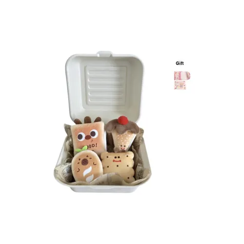 BUDUO DELICIOUS И вкусный Обед Десерт Обед Коробка Куклы Плюшевый Брелок 7 см Высота