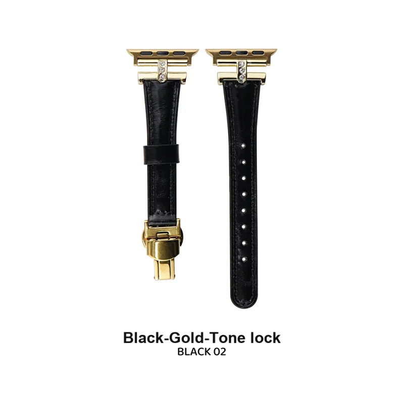 Vobafe Watch Band Apple Compatibility Waxed Leather Material-17