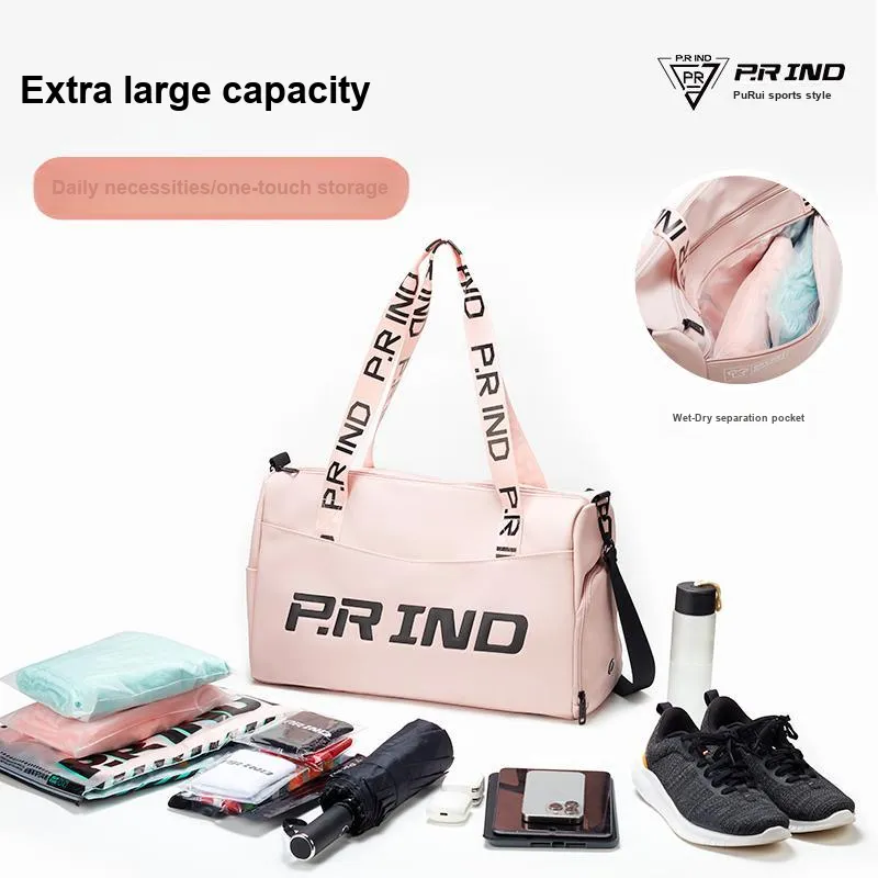 P.R IND Badminton Racket Bags 3 Pcs Fashion Trend Shoulder Bag Unisex Independent Shoe Compartment-2