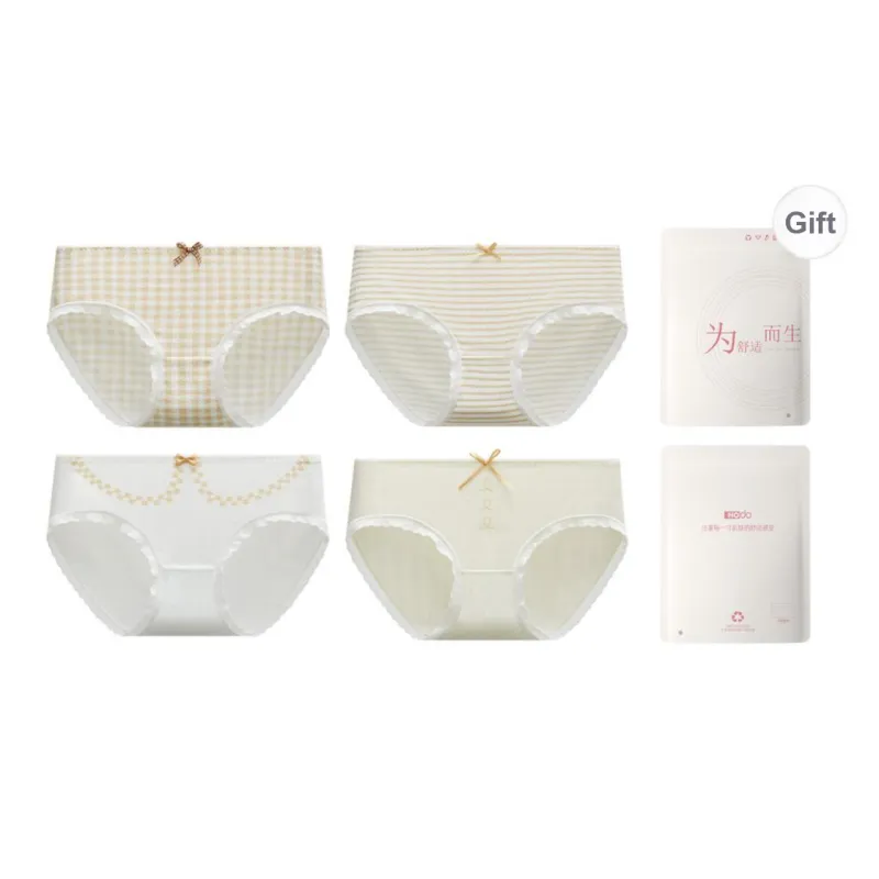 Red Bean Underpants Women's Shopping Bag 4 Pack-2