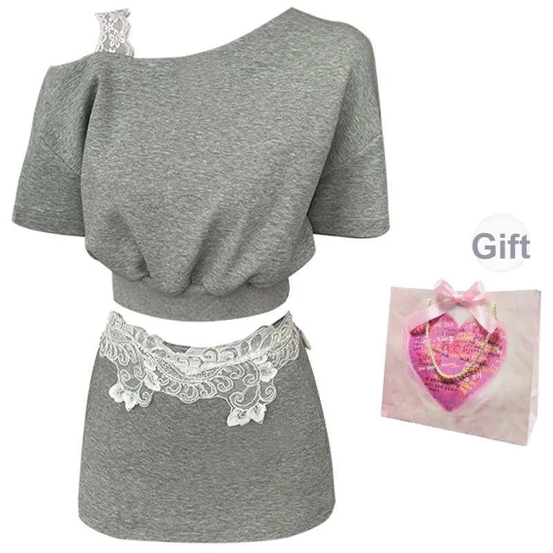 Pa33word Two Piece Skirt Sets Women's-5
