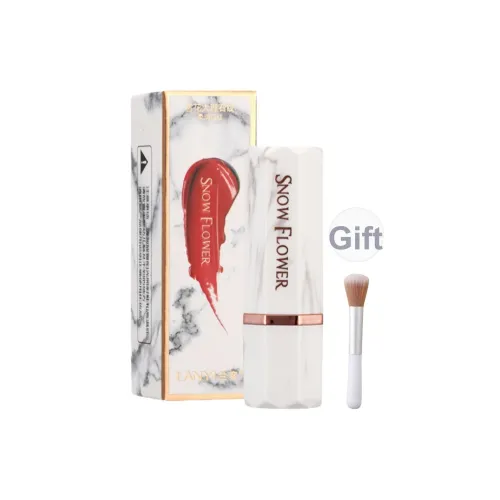 LANYI Снежинка Marble Pattern Soft and Smooth Помады Матовый Увлажняющий Легко Смесь Цвет лица