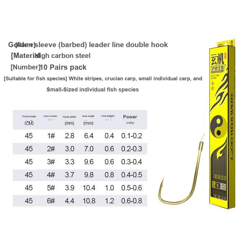Guest Friends Fish Hook High Carbon Steel Fishing Barbed Hook-1